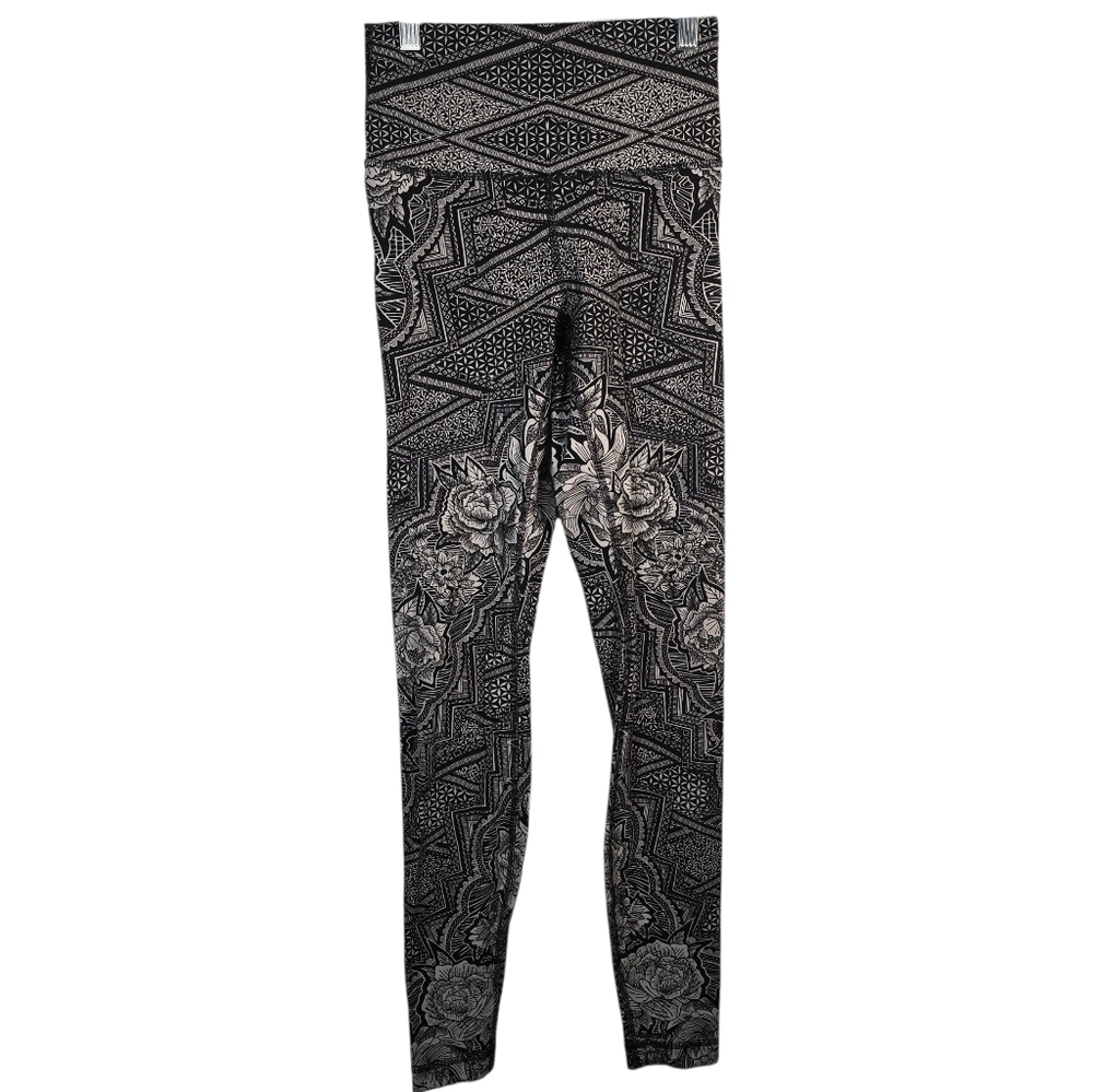 Lululemon Wunder Under High Rise Tight leggings in Entwined lce White/Black 4 - Picture 1 of 9